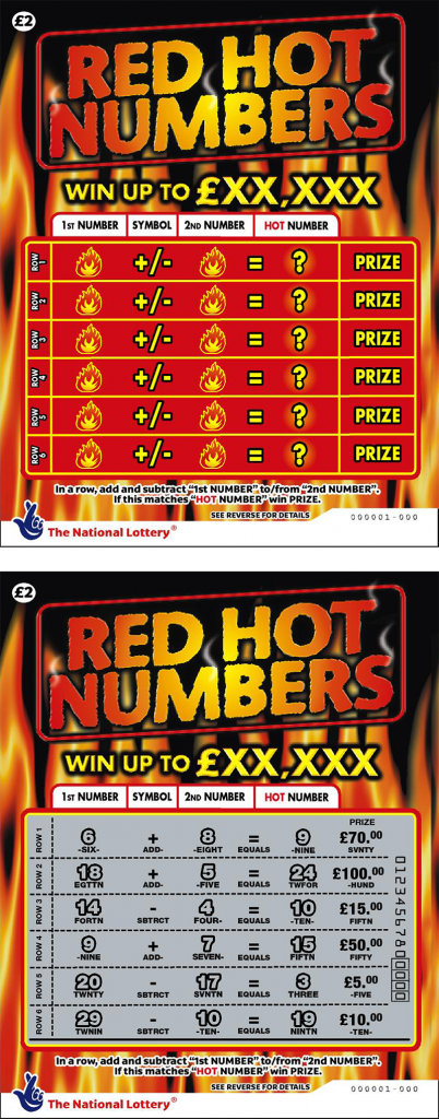 £2 Red Hot Numbers